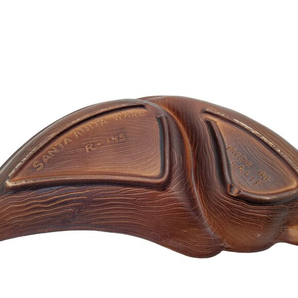 Vtg MCM Santa Anita Ware Turquoise, Green & Brown #R145 California Pottery Chip - Picture 4 of 4